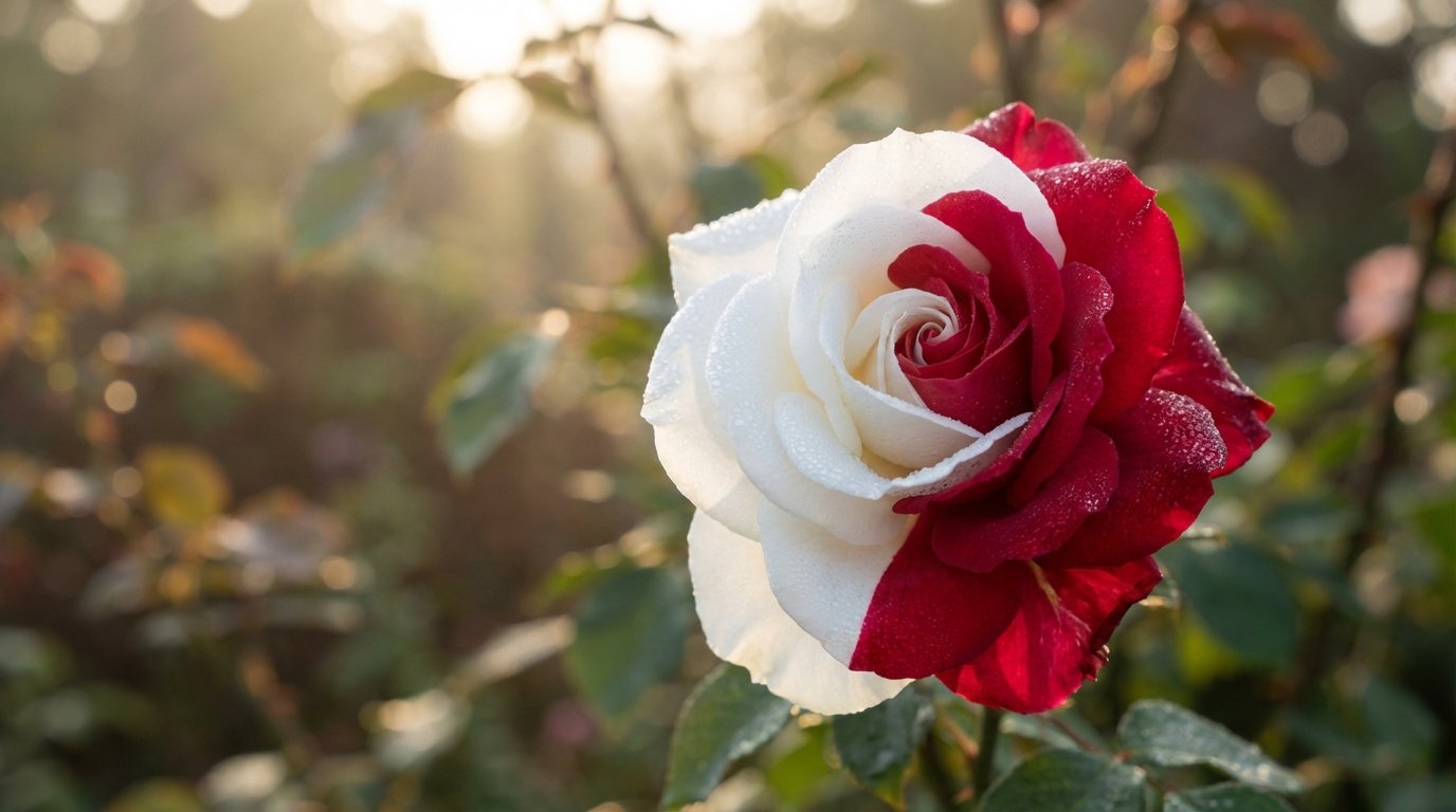 ontdek de zeldzame twee kleuren roos die plotseling in een Nederlandse tuin verscheen en hoe dit fenomeen ook uw rozenstruiken kan treffen